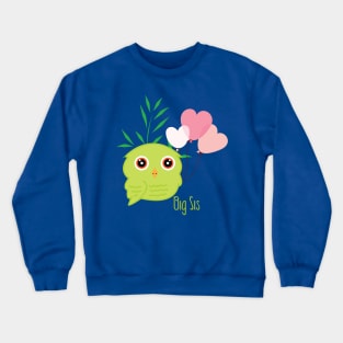 Owl Big Sis Crewneck Sweatshirt